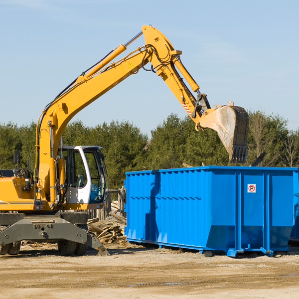 are there any restrictions on where a residential dumpster can be placed in Brookmont